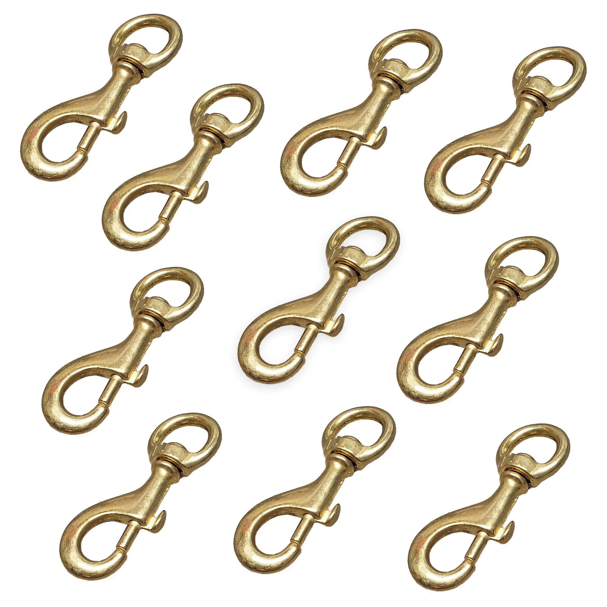 Solid Brass Swivel Snaps - Large Heavy-Duty SIze for Large Pet Leashes, Tie-Outs, Etc. - Image 8