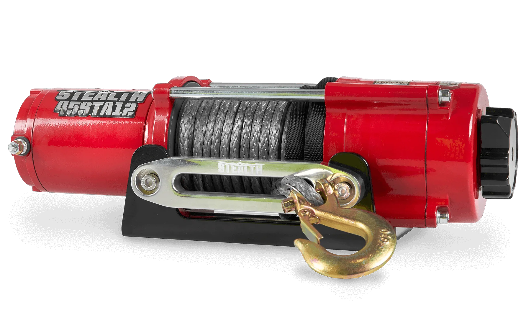 Stealth 4,500lb 12v Electric Winch - Synthetic Rope - Image 3