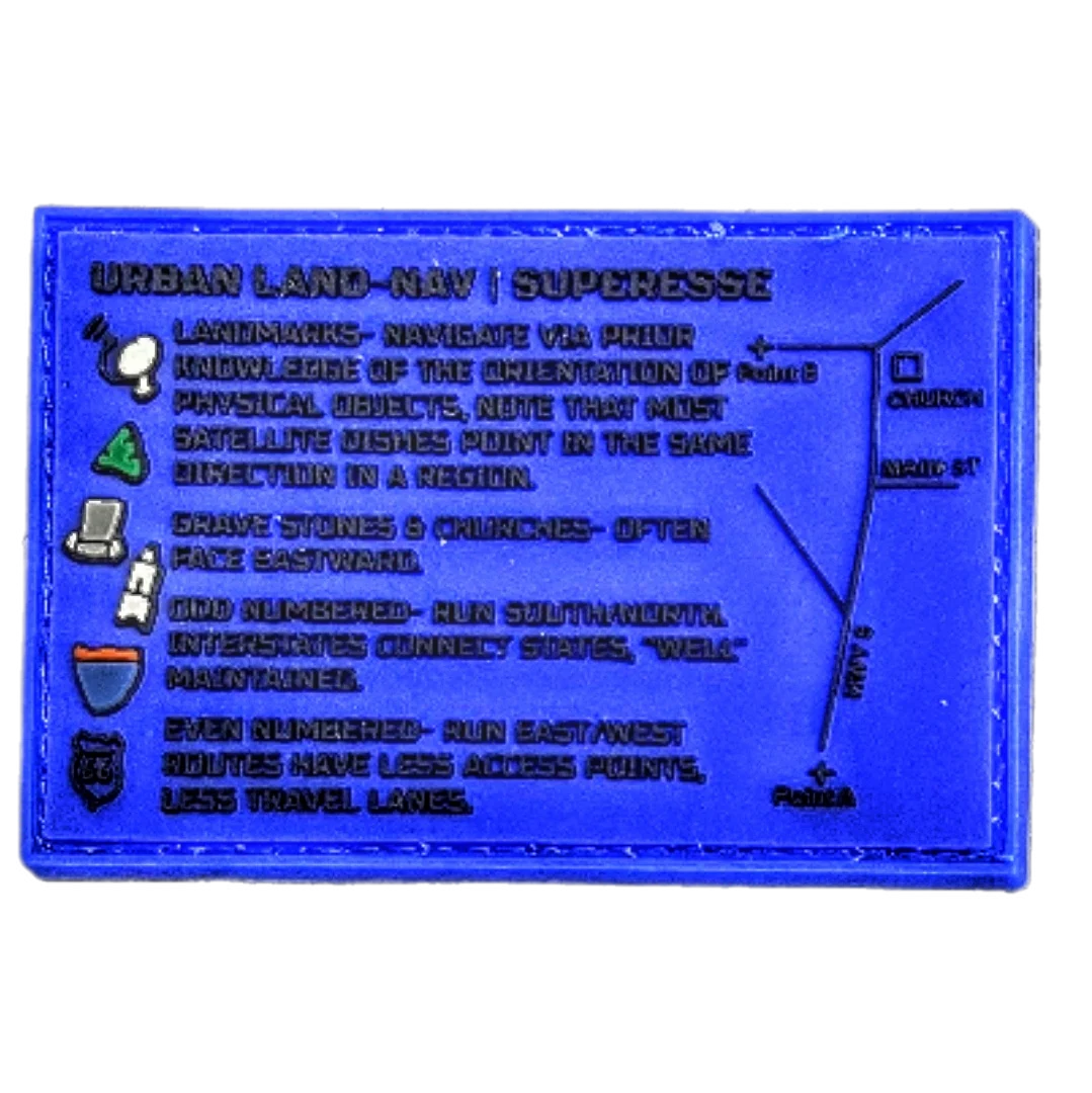 Storage Pocket Patch - Urban Land-Nav w/ Strip Map Diagram and Contingency Navigation Tactics - Image 5
