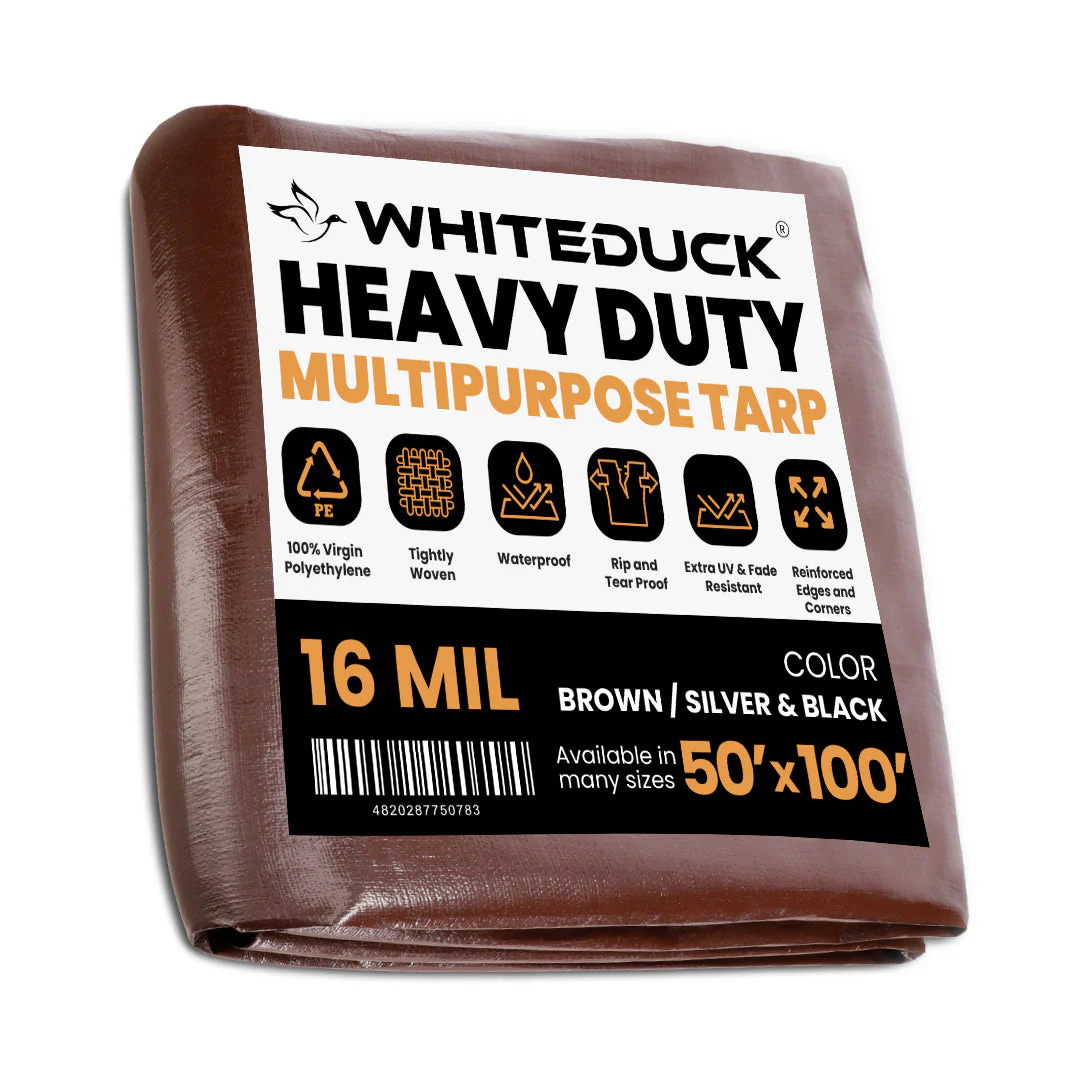 Super Heavy Duty Poly Tarp Cover Thick 16 Mil, 8 oz - Image 28