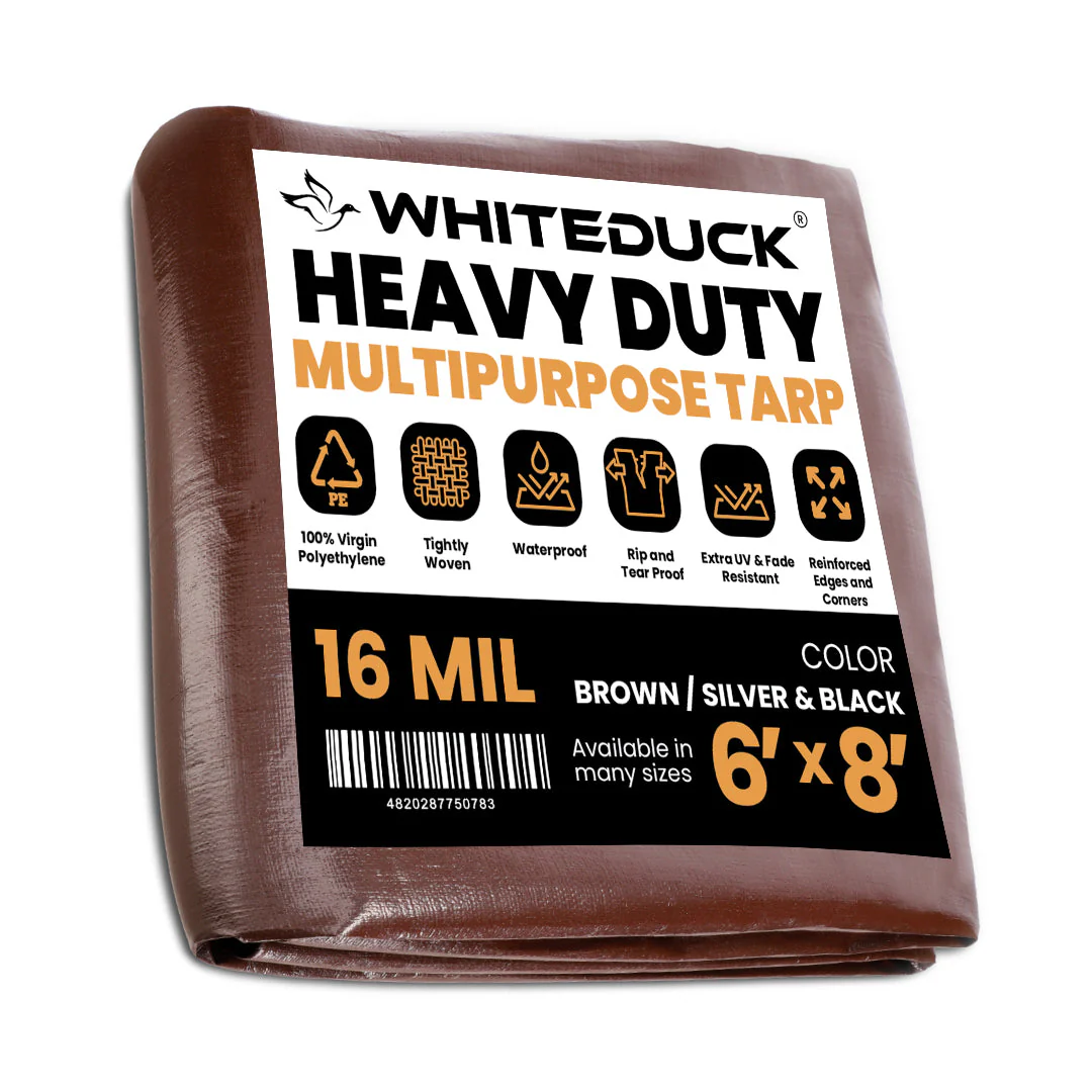 Super Heavy Duty Poly Tarp Cover Thick 16 Mil, 8 oz - Image 8