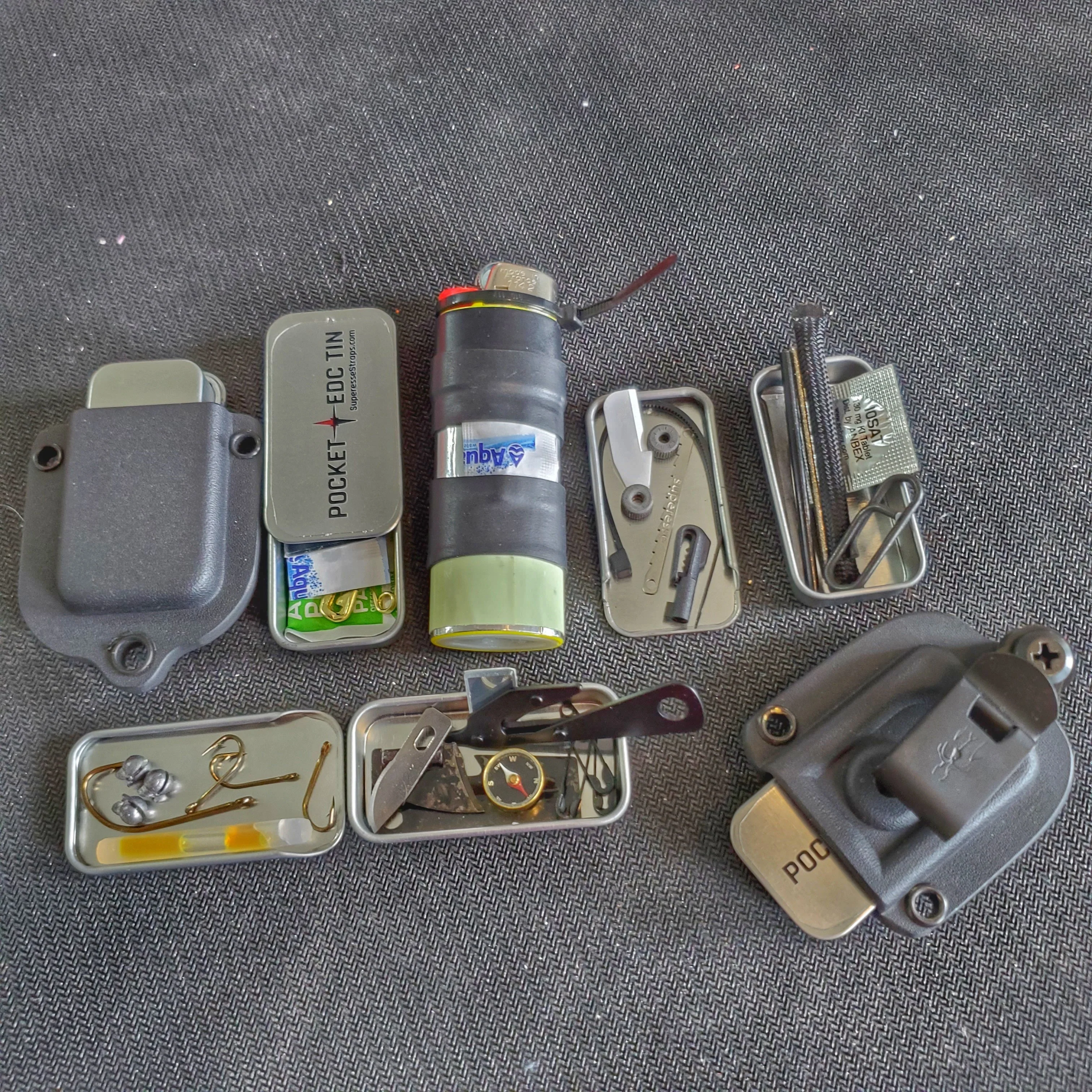Survival Kit Lighter - Fire Starter outfitted with supplies. - Image 15