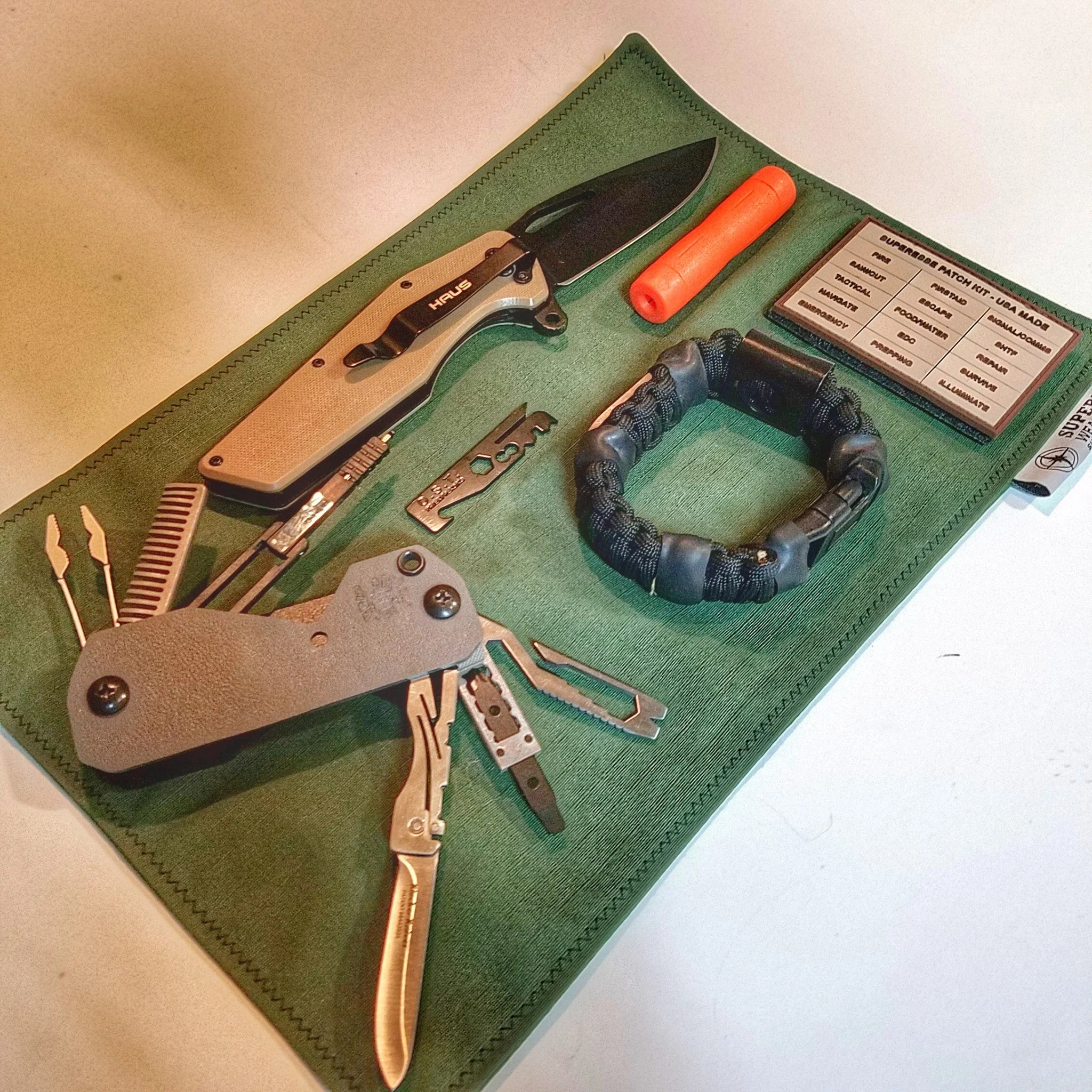 Tactical Tissue: Morale Patch compatible Ripstop stitched hank with covert storage pocket. - Image 16
