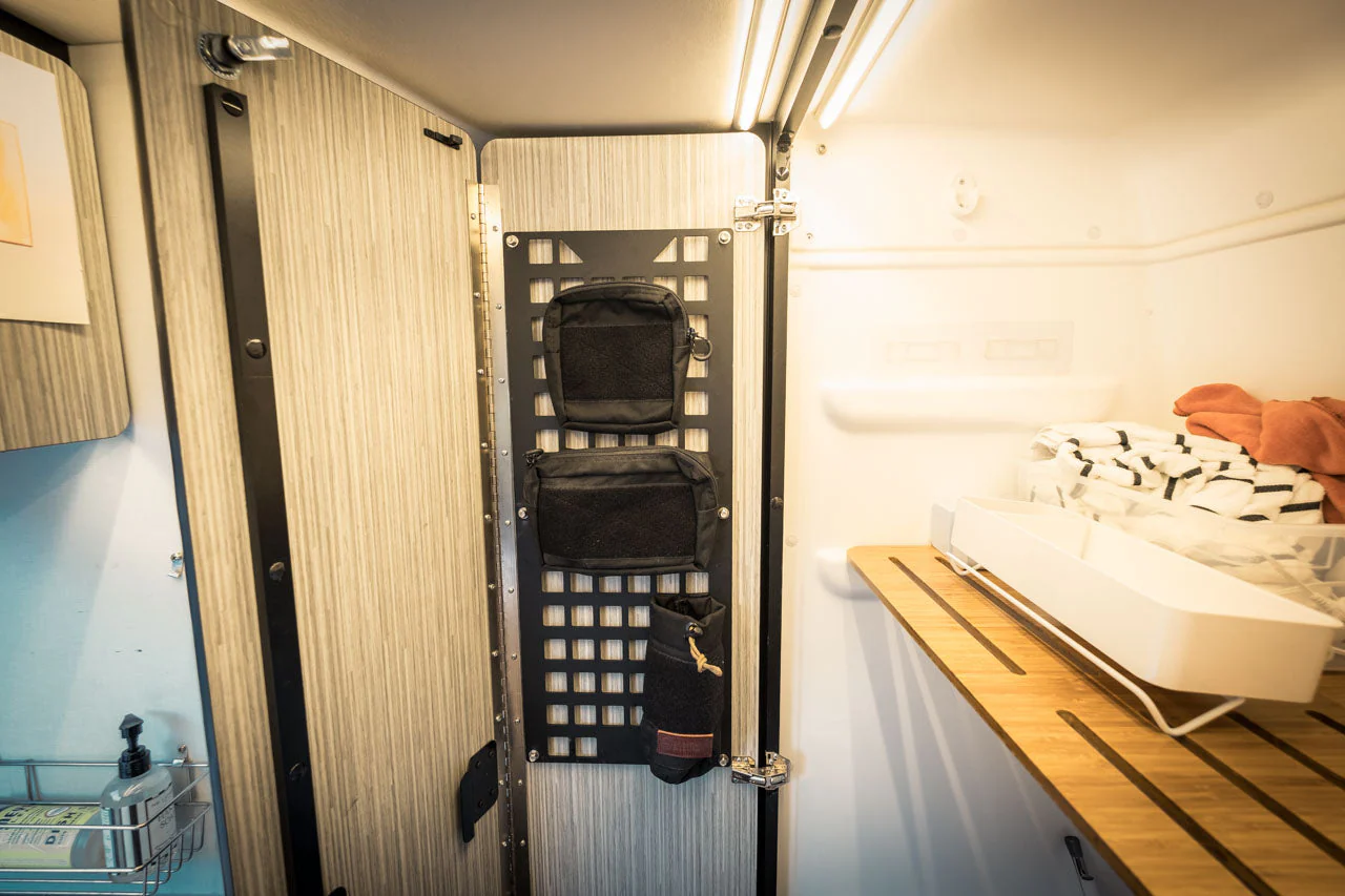 The Original Revel Shower Door MOLLE Panel by FreedomVanGo - Image 3