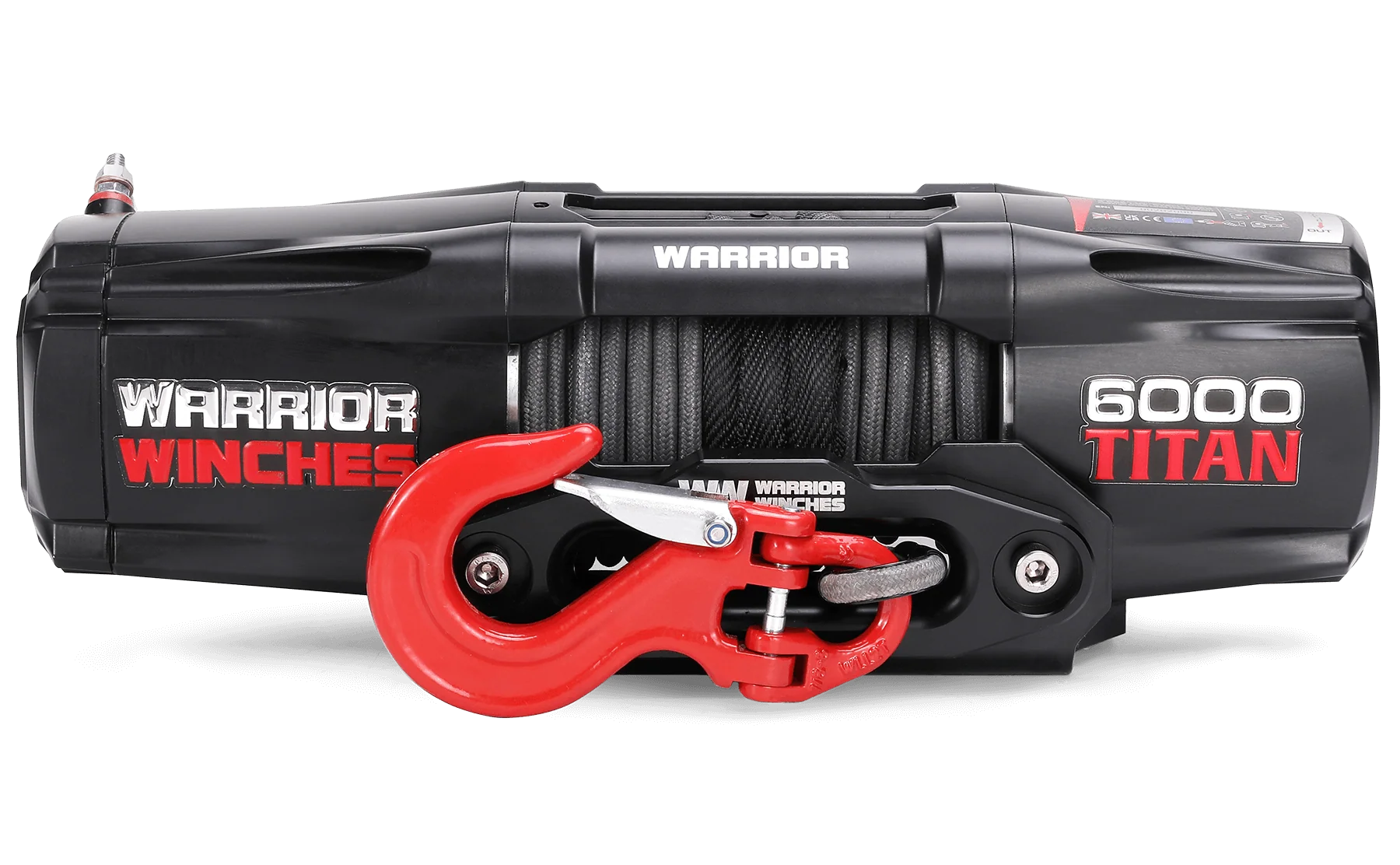Titan 6,000lb 12v Electric Winch - Synthetic Rope - Image 2