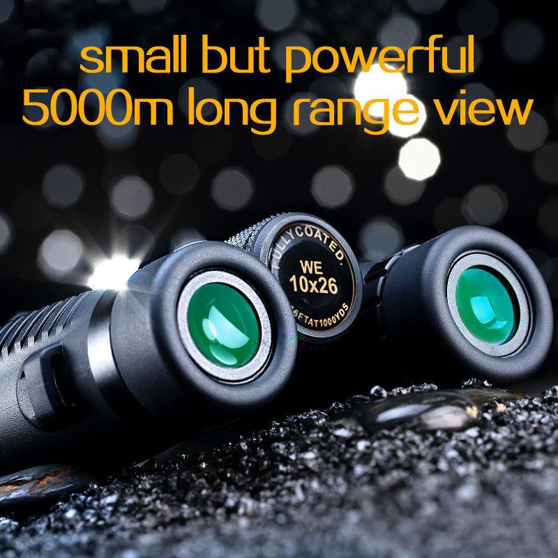 USCAMEL HD 10x26 Binoculars Powerful Zoom Long Range 5000m Professional Waterproof Folding Telescope Wide Angle Vision Hunting - Image 2