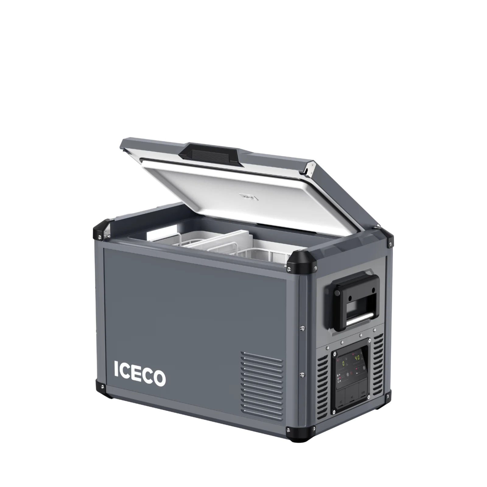 VL45ProD Dual Zone Portable Freezer - Gray | ICECO - Image 2