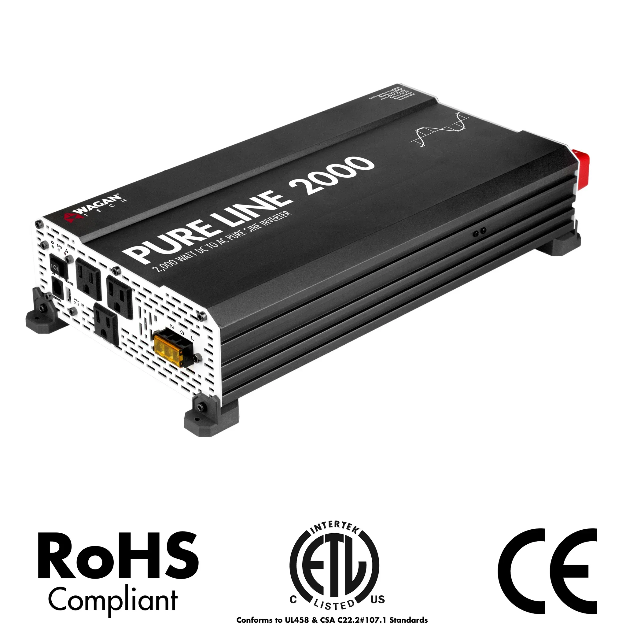 Wagan Pure Line Inverter 2000 Watt (PSW)