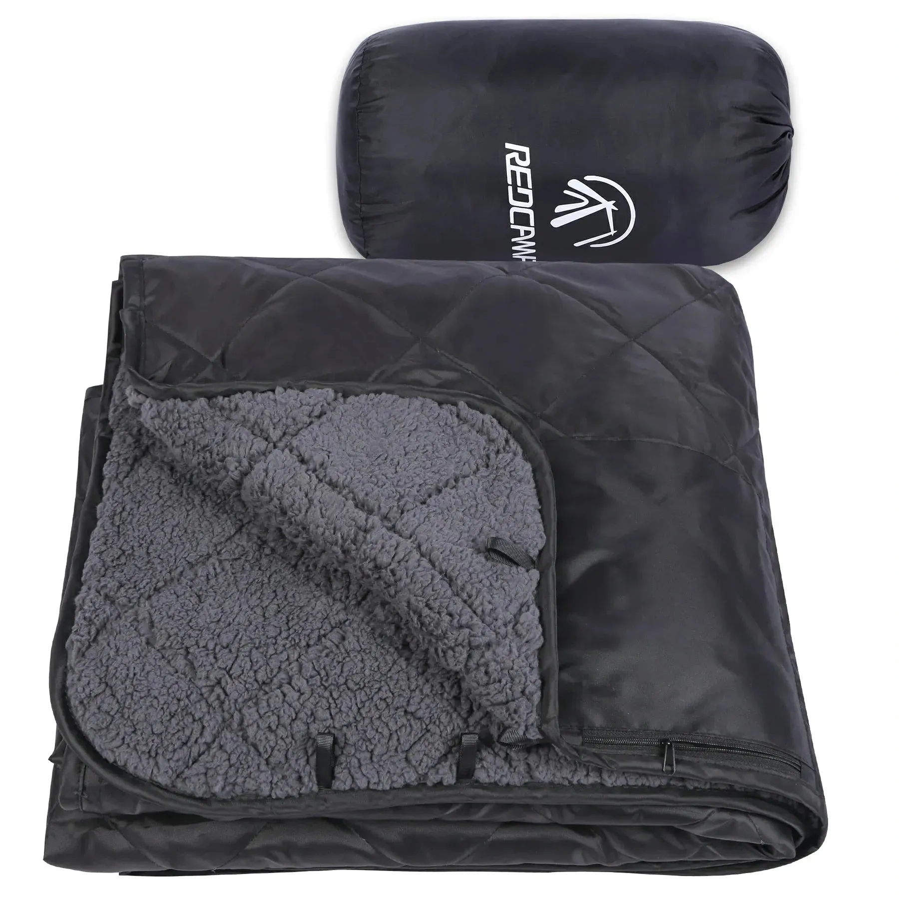 Waterproof Stadium Blanket with Sherpa Lining - Image 10