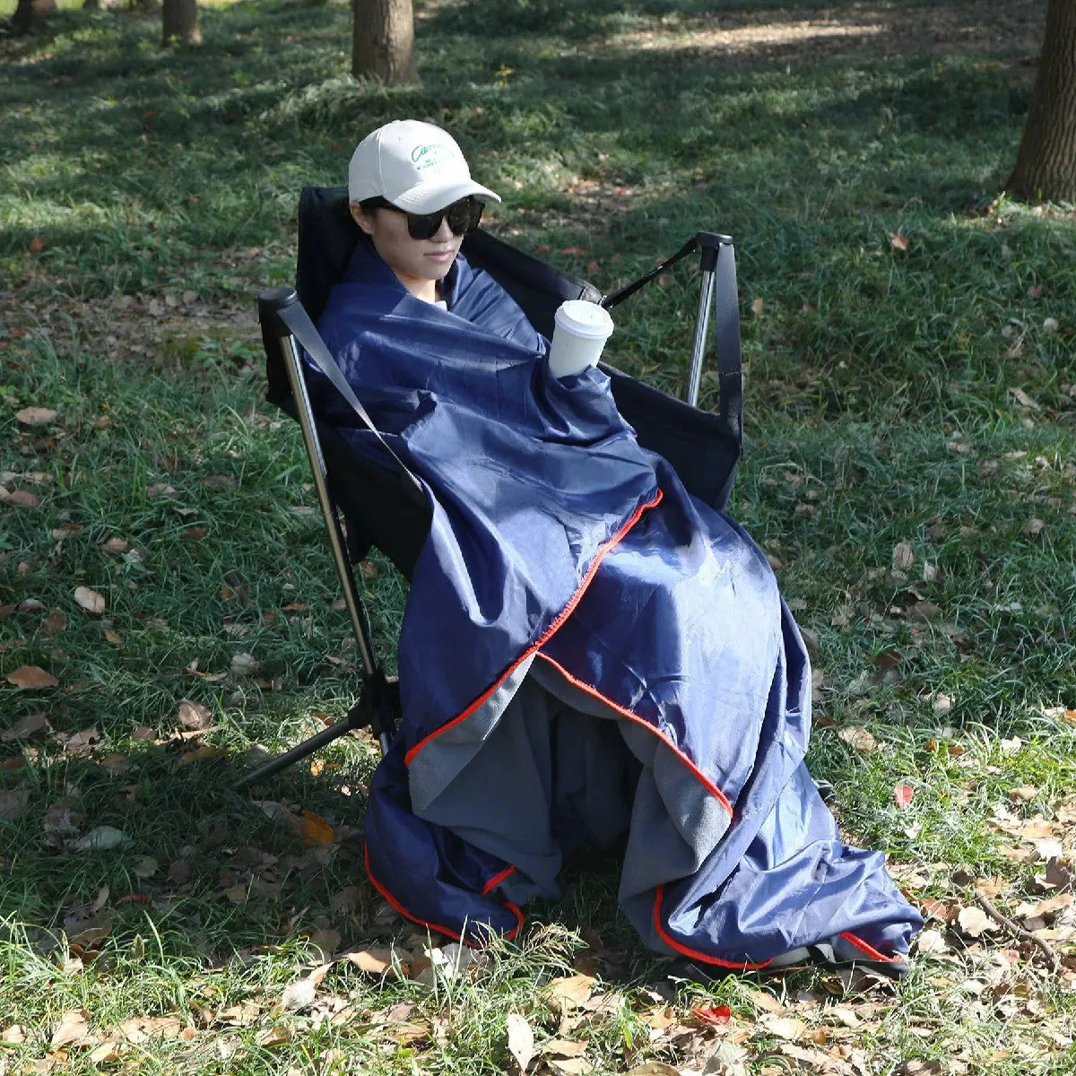 Waterproof Warm Stadium Blanket 79"x79" for Camping & Events - Image 9
