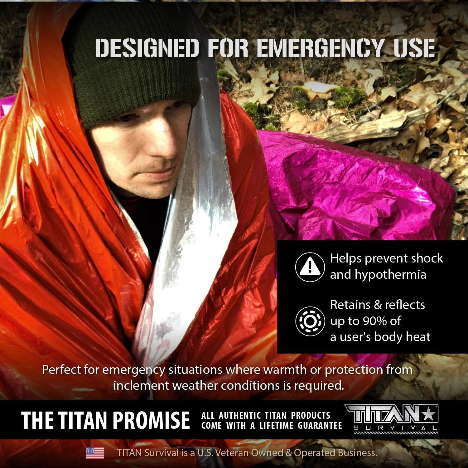 XL Emergency Survival Blankets, 5-Pack - Image 7