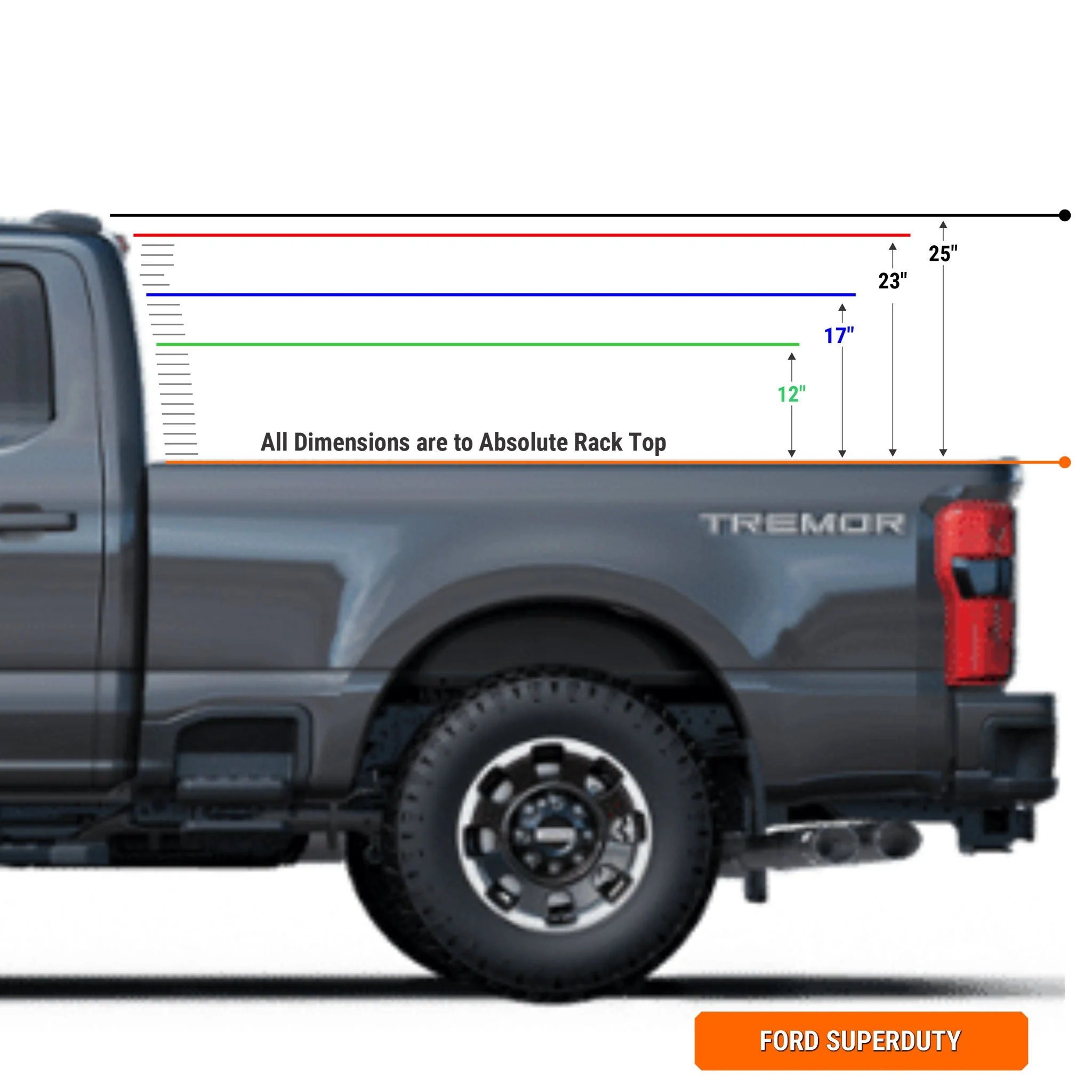 XTR1 Bed Rack for Ford F-250 / F-350 Super Duty - Image 11