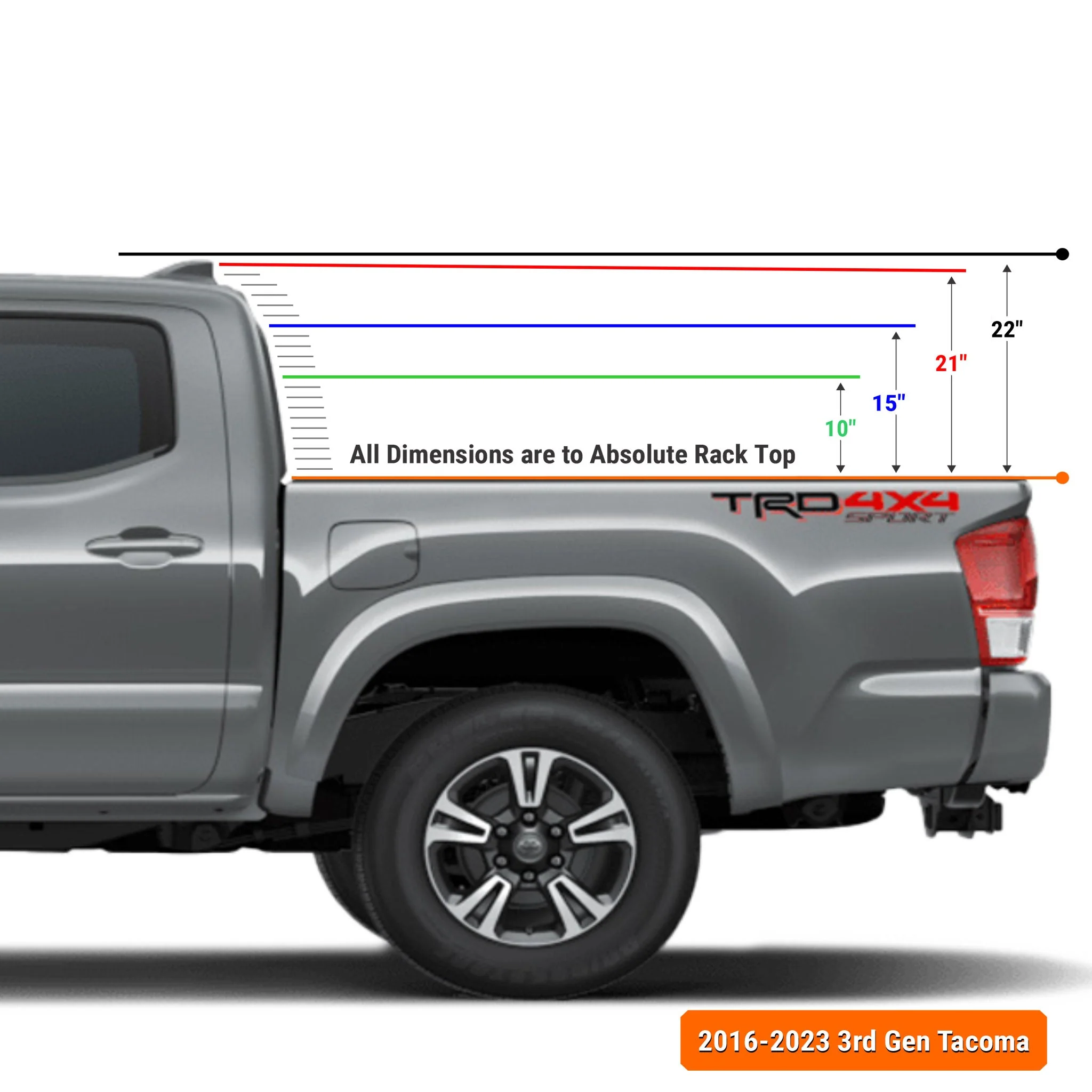 XTR1 Bed Rack for Toyota Tacoma - Image 22